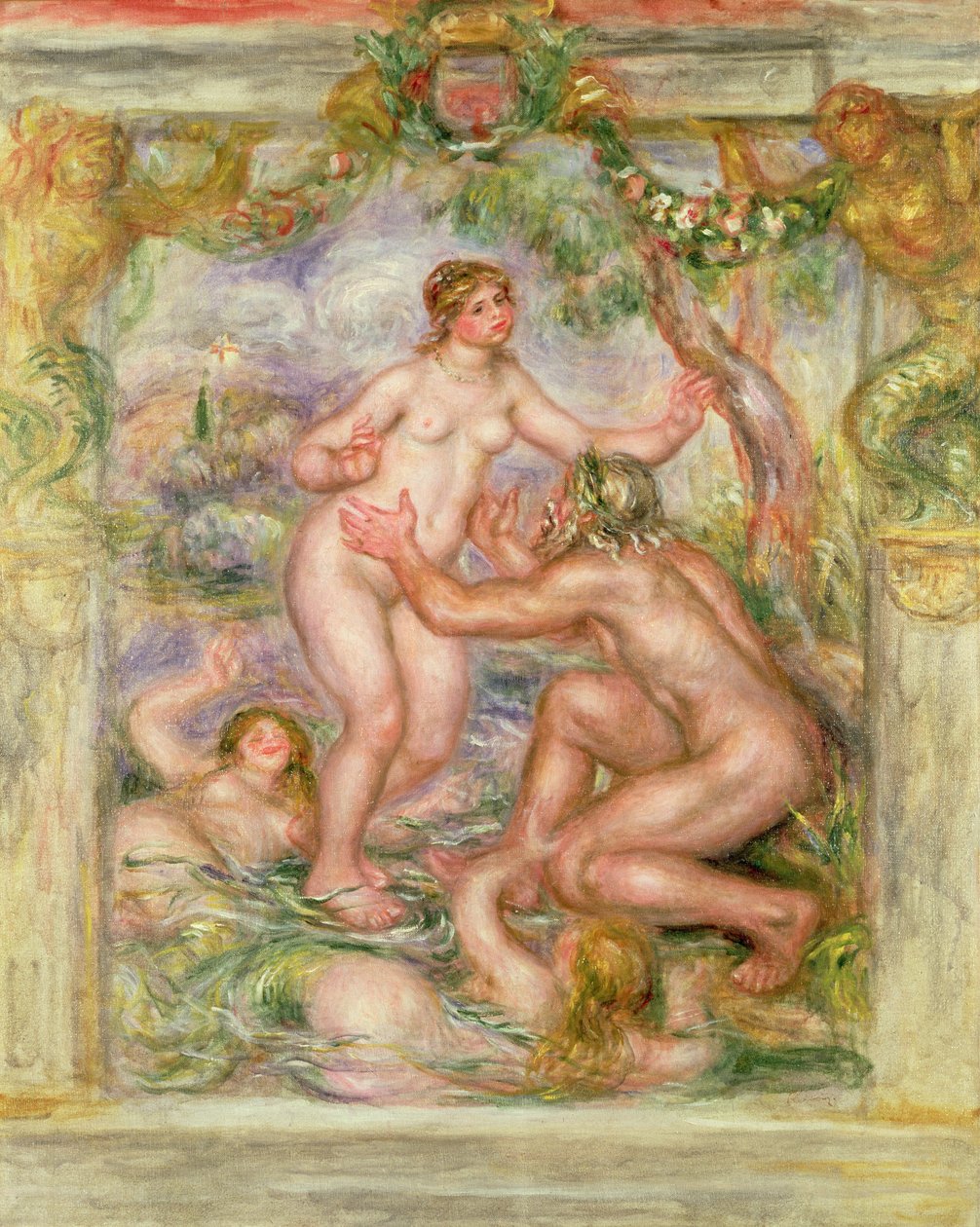 La Saona che sfocia nelle braccia del Rodano, 1915 da Pierre Auguste Renoir