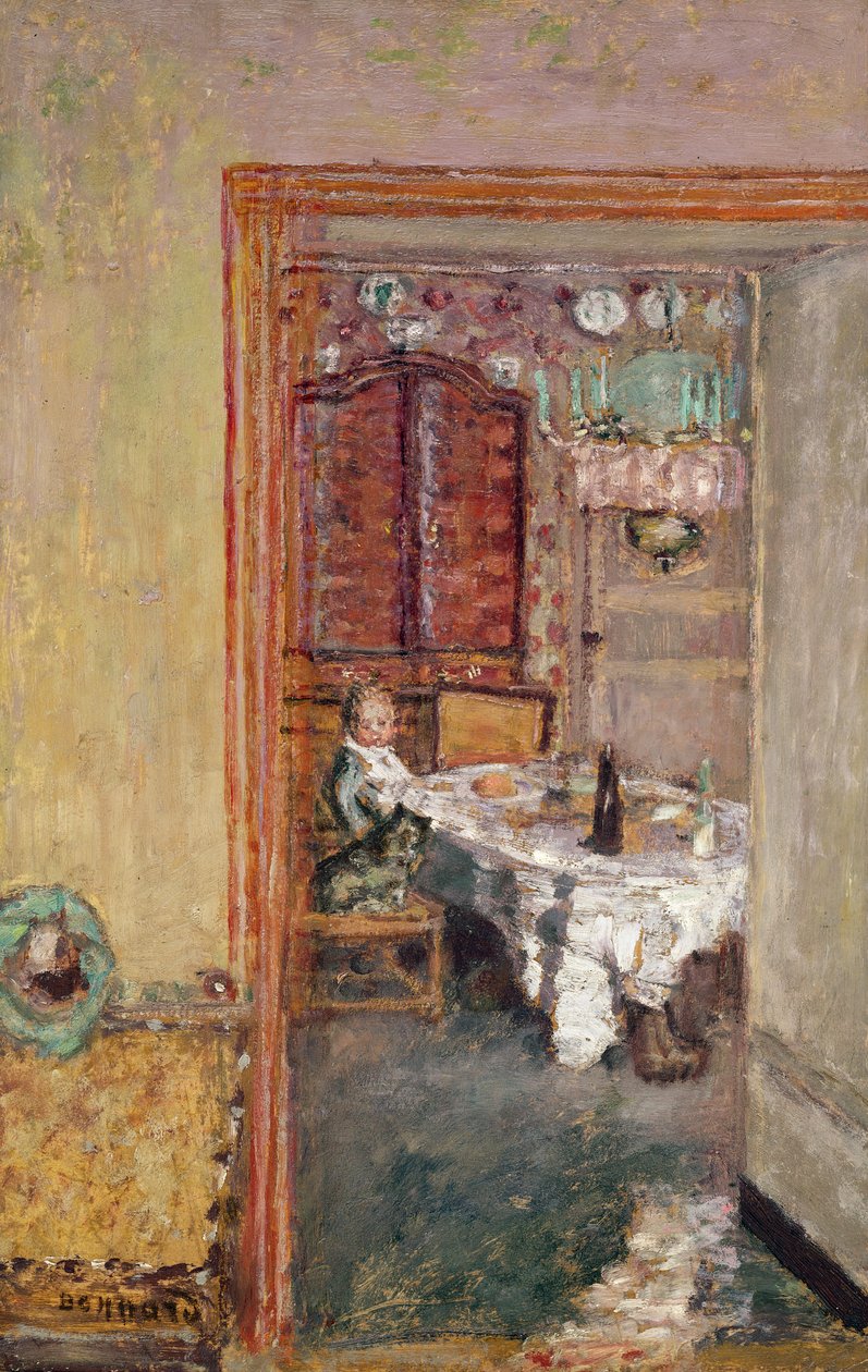 Ragazzo giovane nella sala da pranzo, c.1898 da Pierre Bonnard