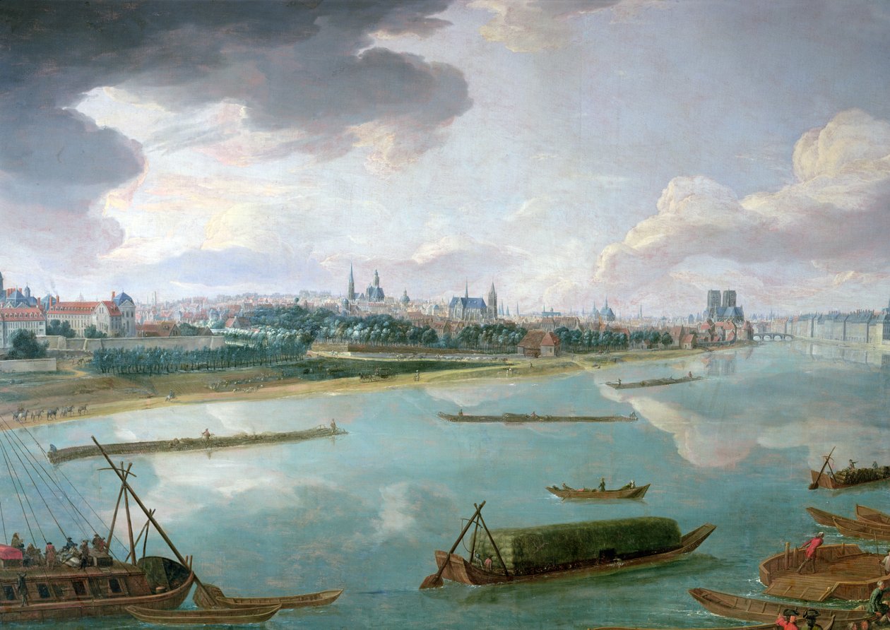 Veduta di Parigi dal Quai de la Rapee (dettaglio) da Pierre Denis Martin