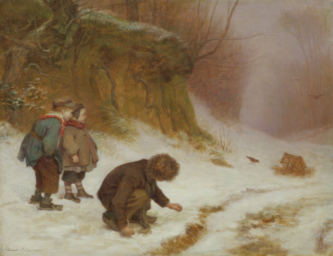 Il cacciatore di uccelli, 1869 da Pierre Edouard Frere
