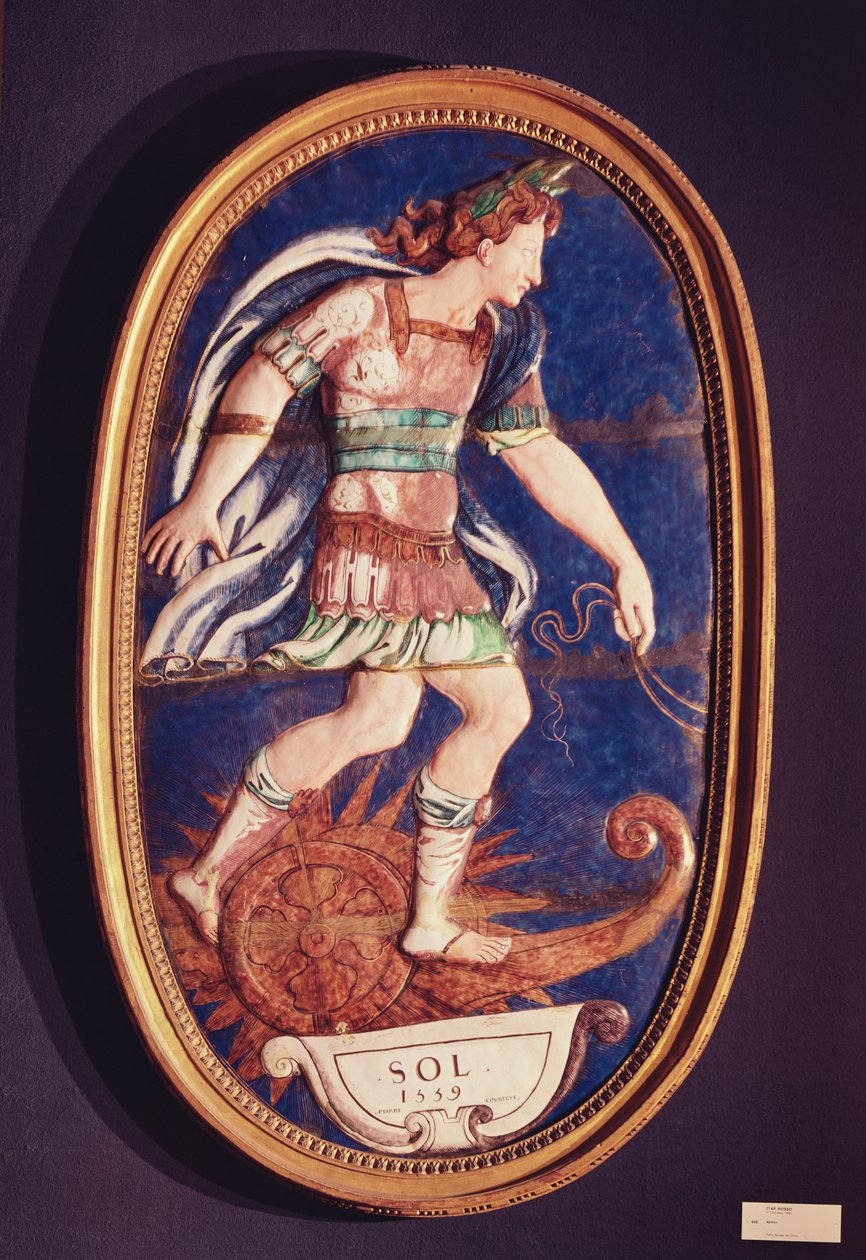 Placca raffigurante Apollo, 1559 da Pierre I Courteys