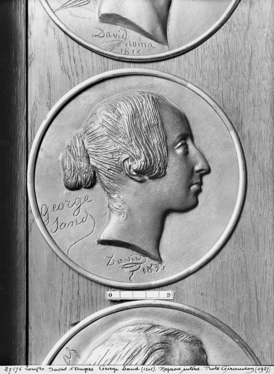 George Sand, 1833 da Pierre Jean David d