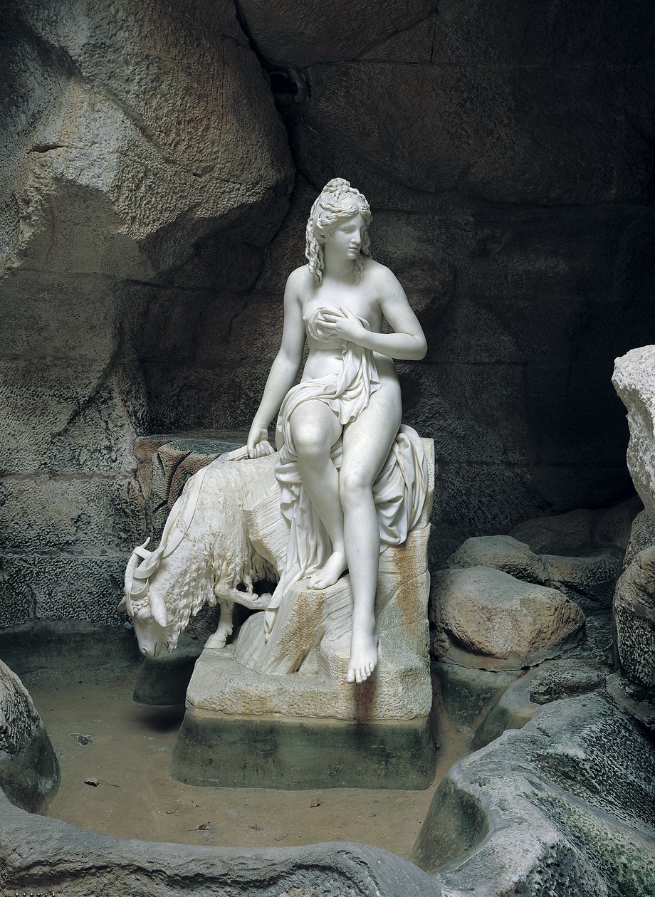 Ninfa con una capra, dalla Laiterie de la Reine da Pierre Julien