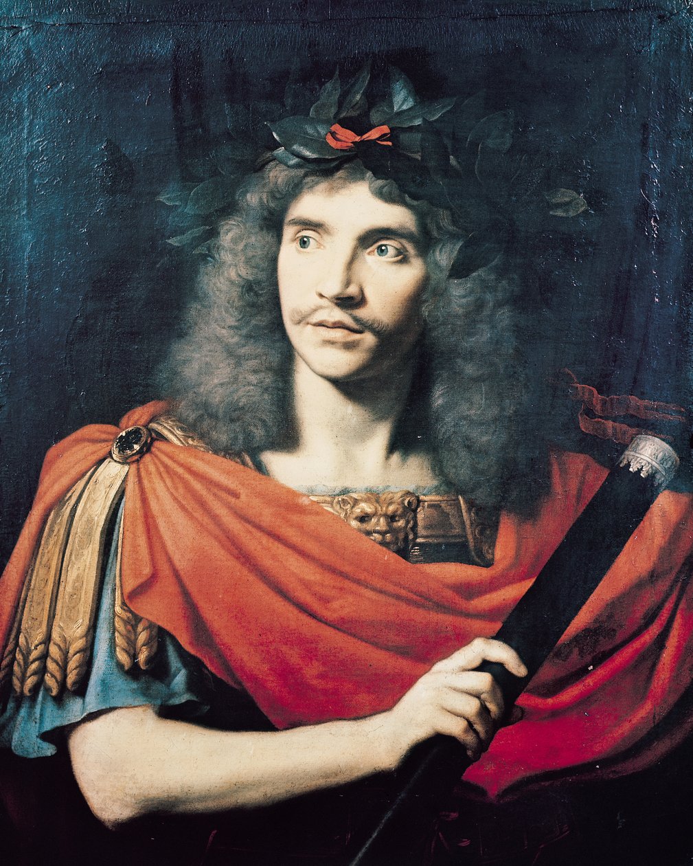 Molière nel Ruolo di Cesare nella Morte di Pompeo da Pierre Mignard