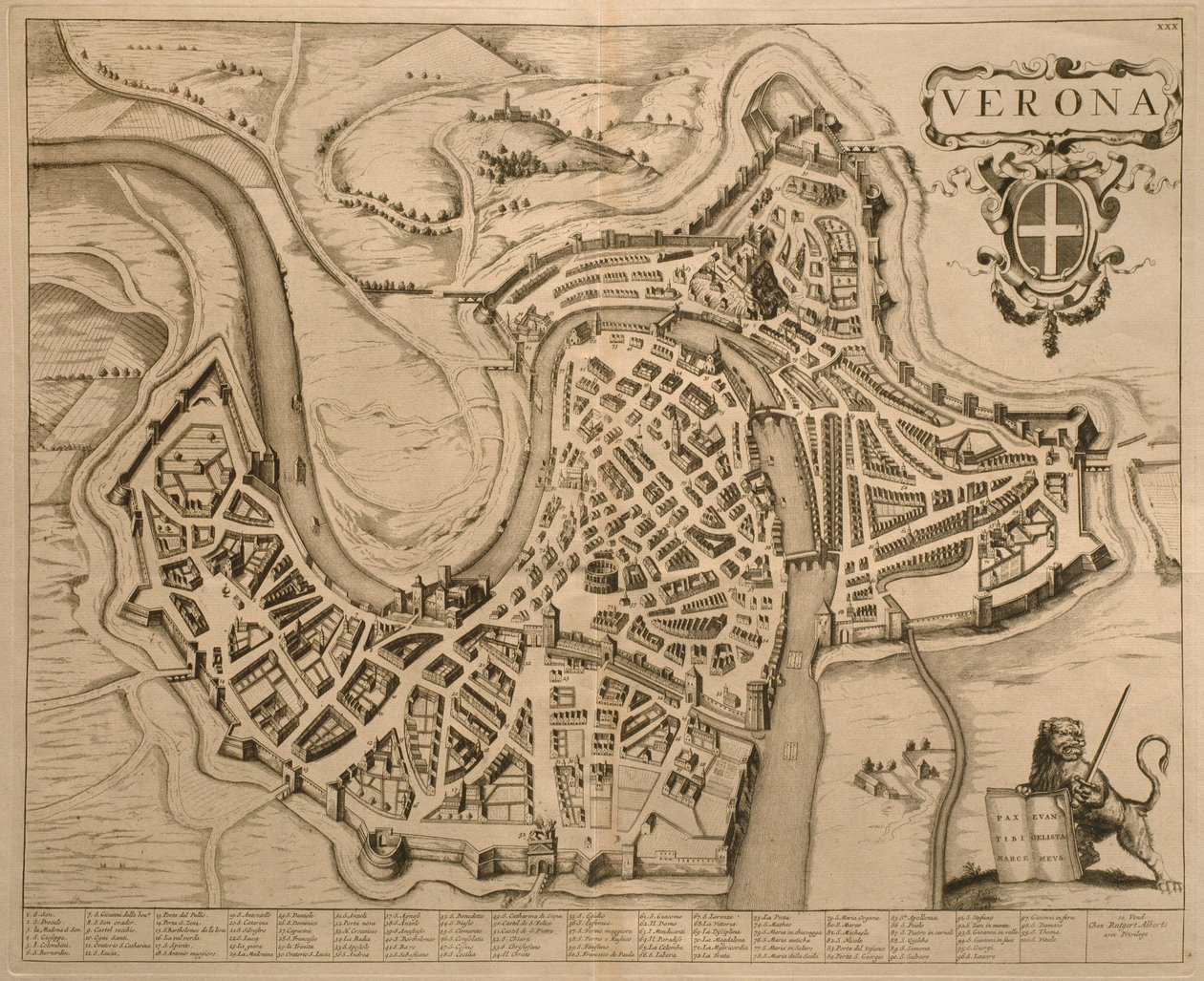 Mappa di Verona, da 
