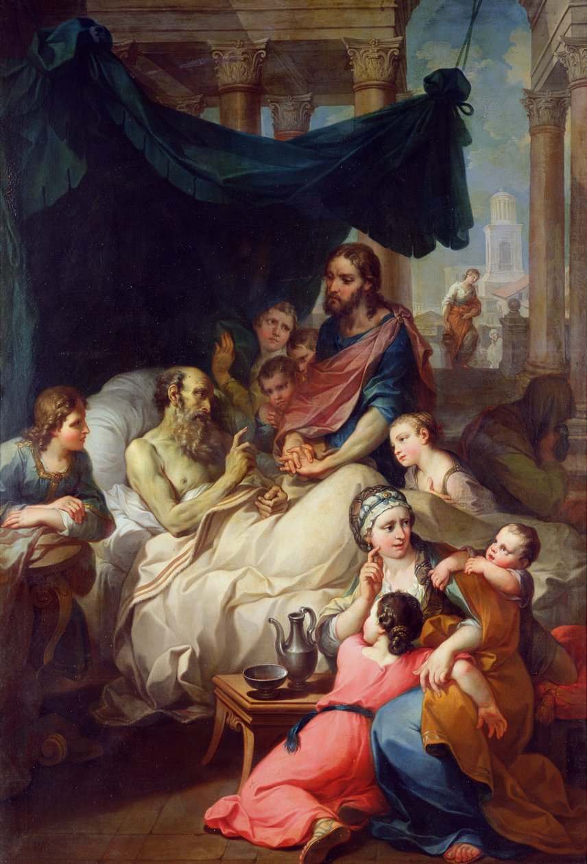 Morte del padre di Tobia, 1733 da Pierre Parrocel