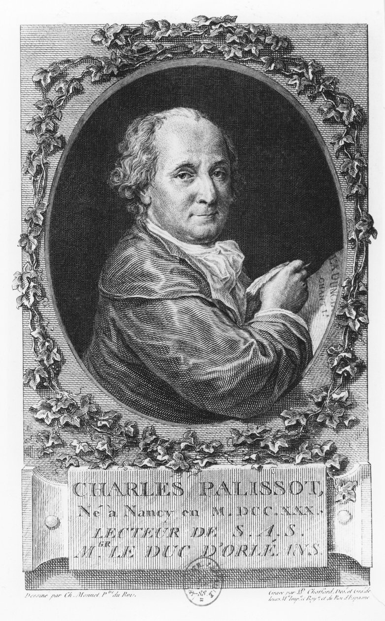 Ritratto di Charles Palissot da Pierre Philippe Choffard