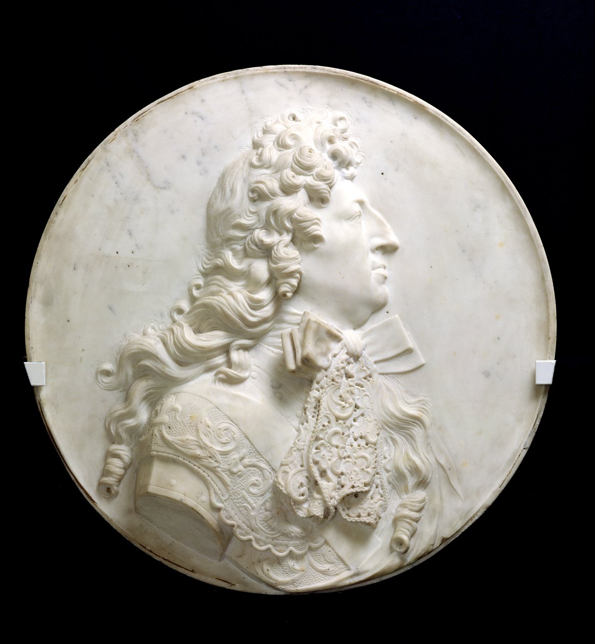 Medaglione ritratto di Luigi XIV (1638-1715) c.1685 da Pierre Puget