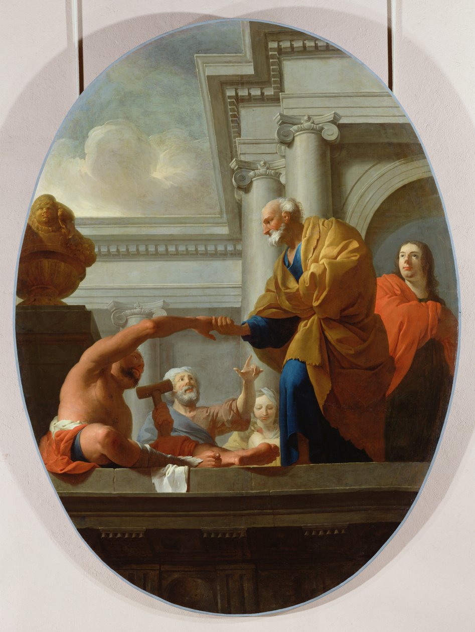 San Pietro guarisce un paralitico da Pierre Subleyras