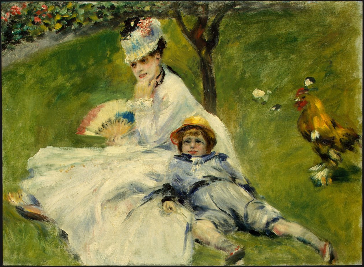 Madame Monet e suo figlio da Pierre Auguste Renoir