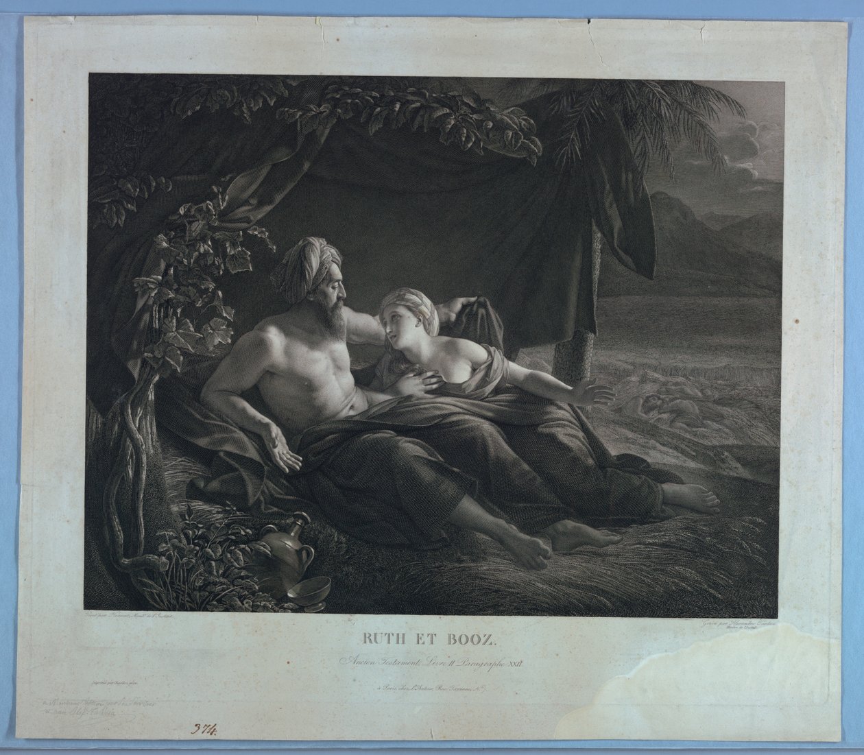 Ruth e Boaz da Pierre Alexandre Tardieu