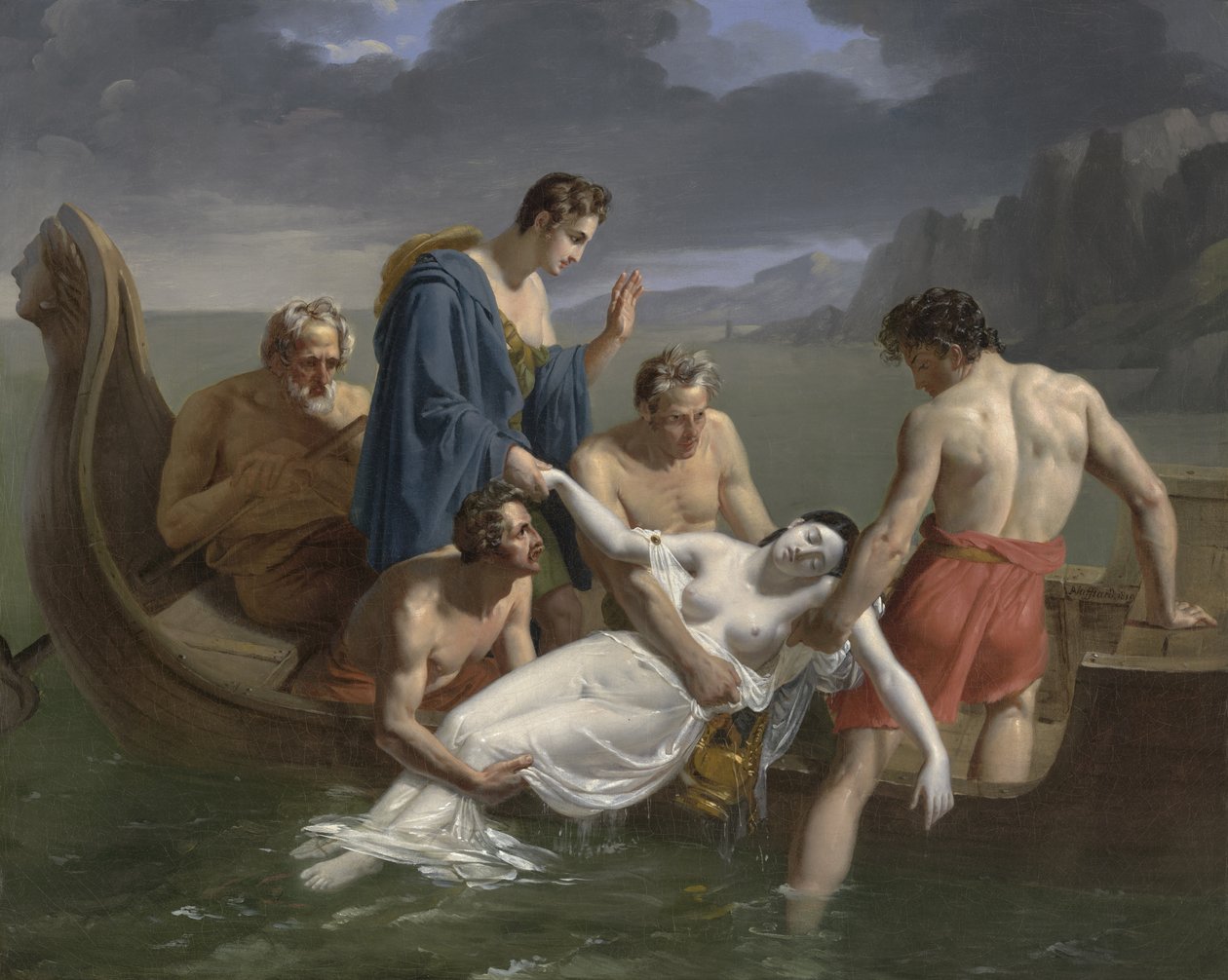 La Morte di Saffo da Pierre Antoine Augustin Vafflard