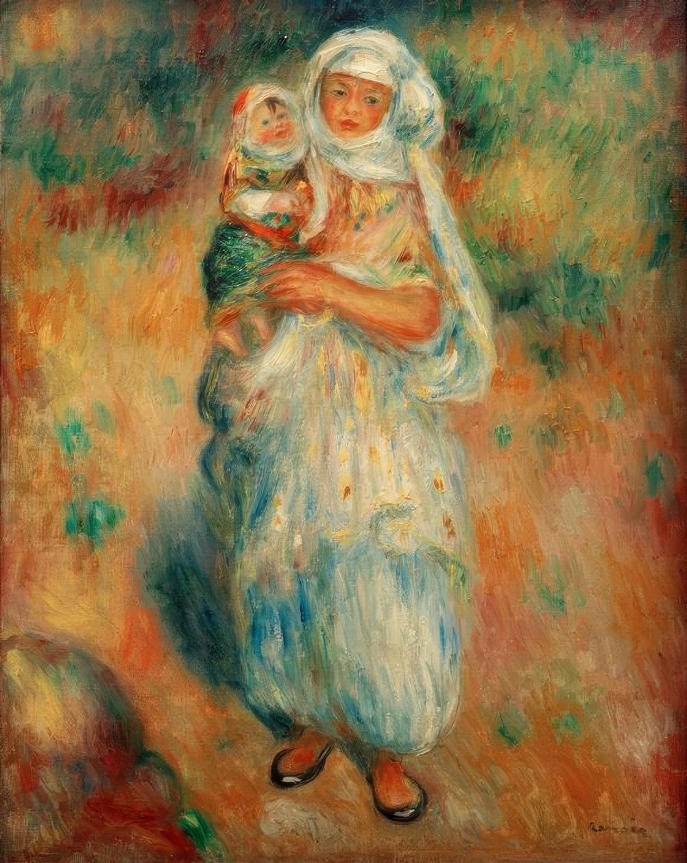 Algerina con bambino da Pierre Auguste Renoir