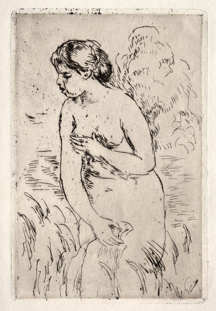 Bagnante in piedi, a metà gambe da Pierre Auguste Renoir