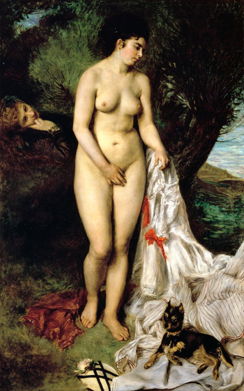 Bagnante La Baigneuse au griffon, 1870 da Pierre Auguste Renoir