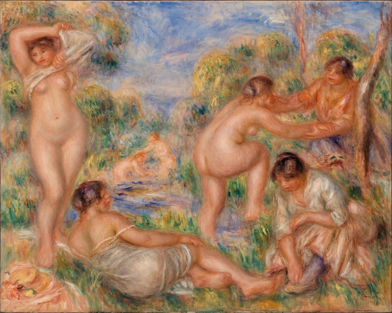 Gruppo di bagnanti da Pierre Auguste Renoir