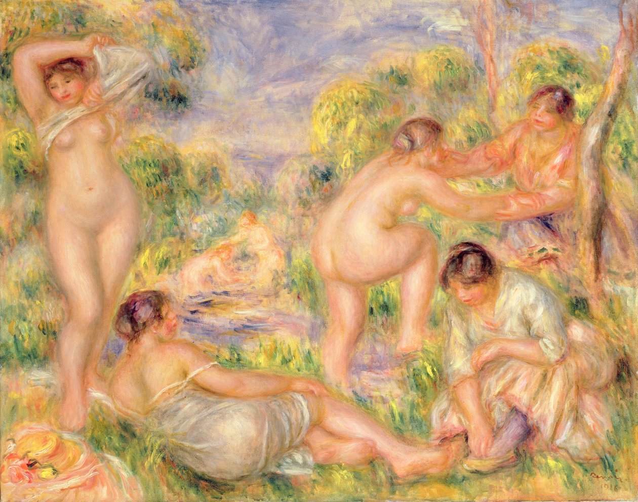 Gruppo di bagnanti da Pierre Auguste Renoir