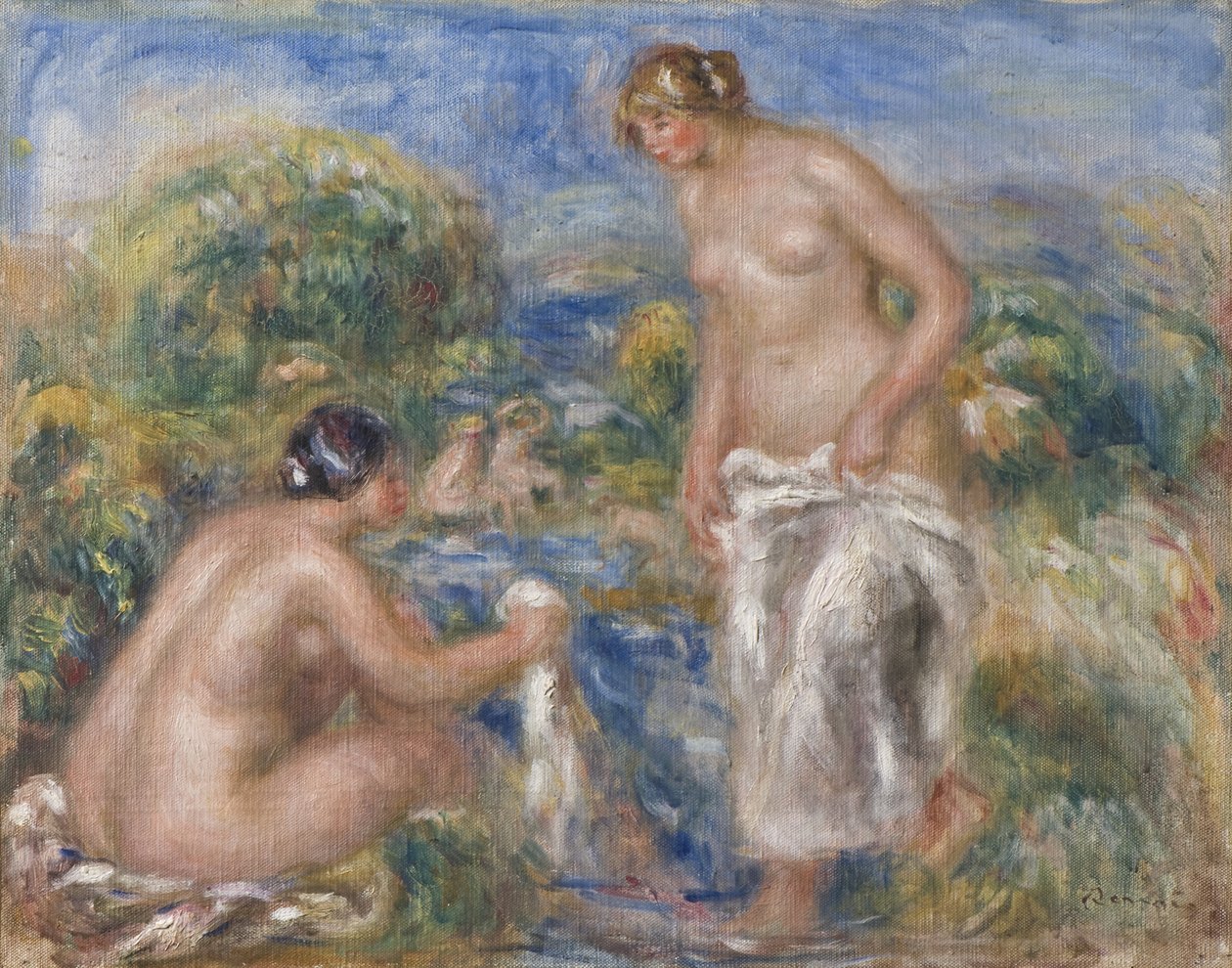 Donne che fanno il bagno da Pierre Auguste Renoir