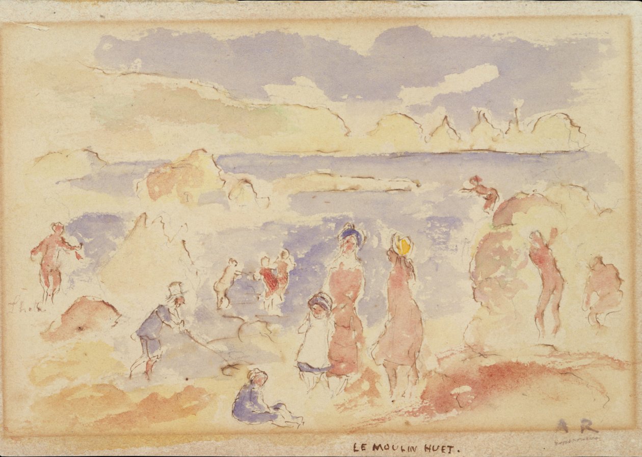 Scena di spiaggia da Pierre Auguste Renoir