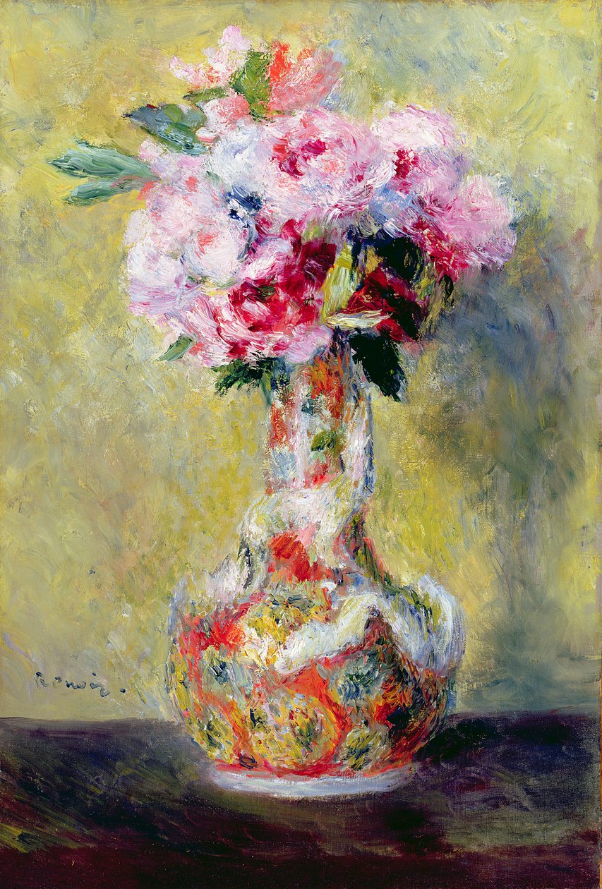 Bouquet in un Vaso da Pierre Auguste Renoir