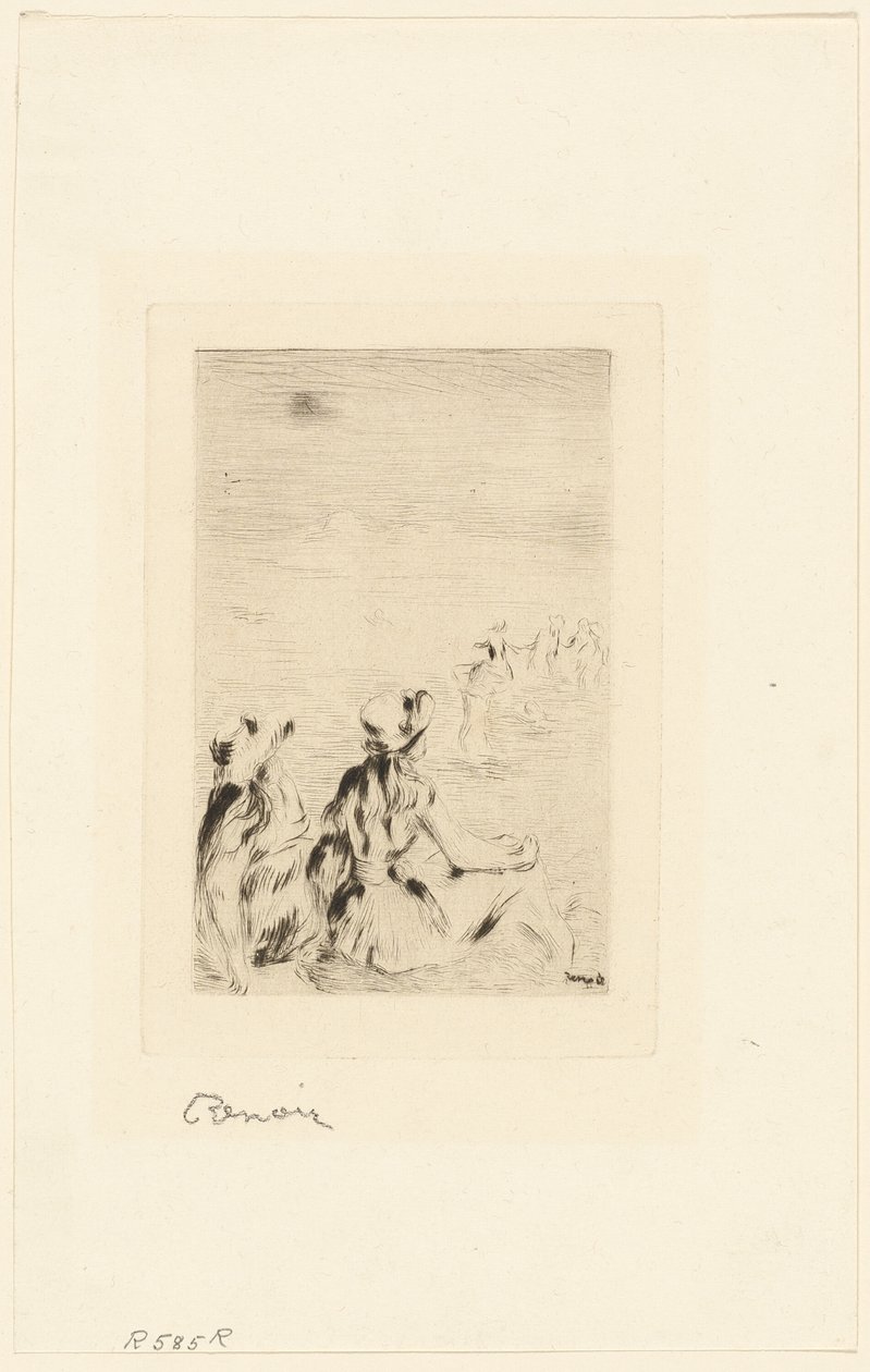 Bambini sulla spiaggia, Berneval da Pierre Auguste Renoir
