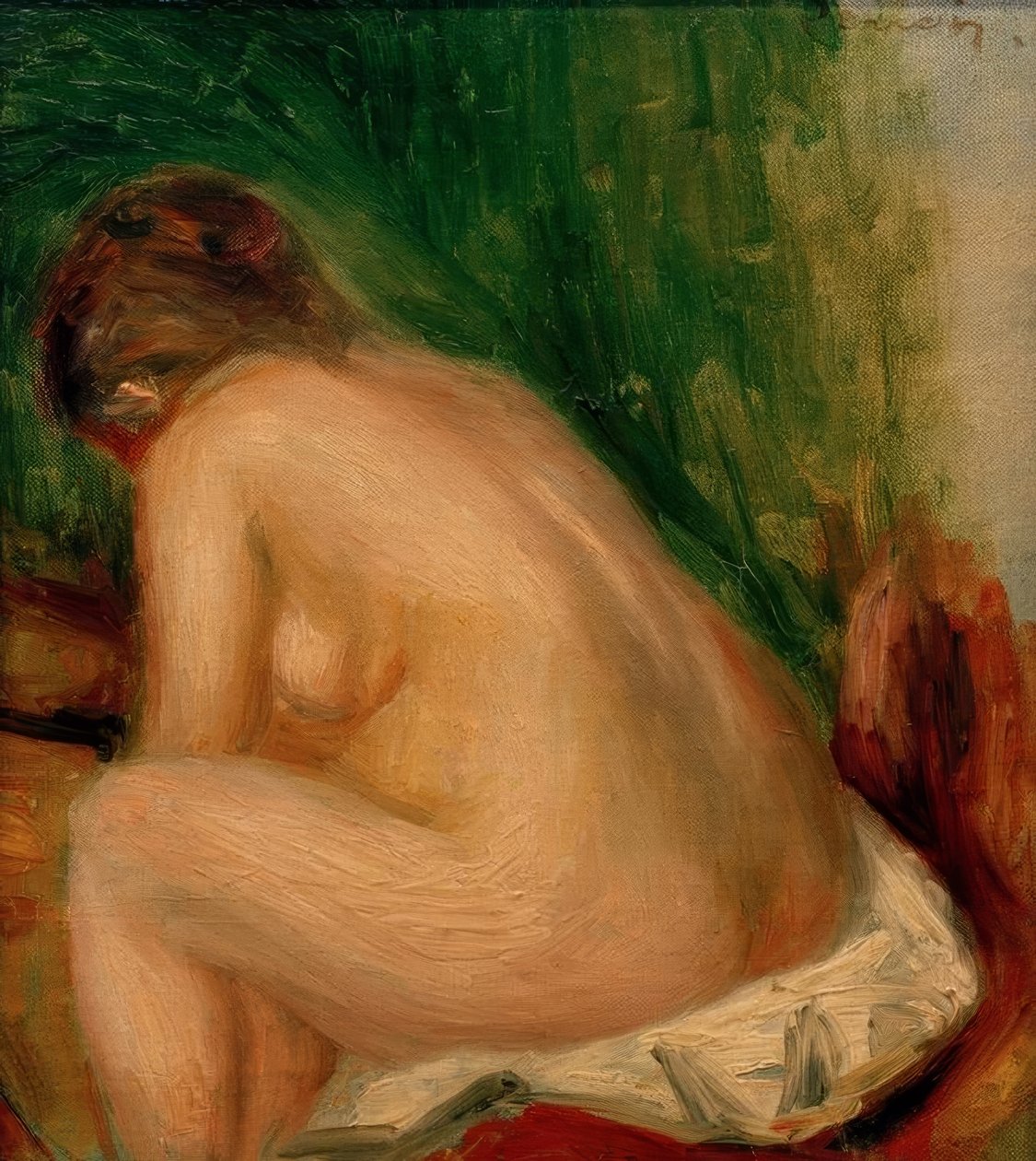 Donna nuda seduta da Pierre Auguste Renoir