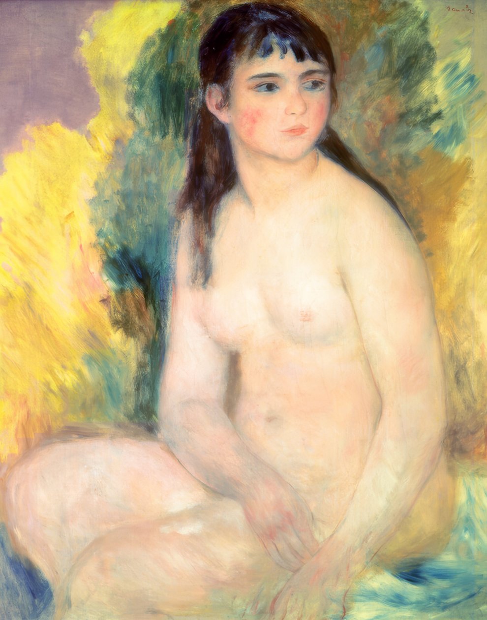 Donna nuda seduta da Pierre Auguste Renoir