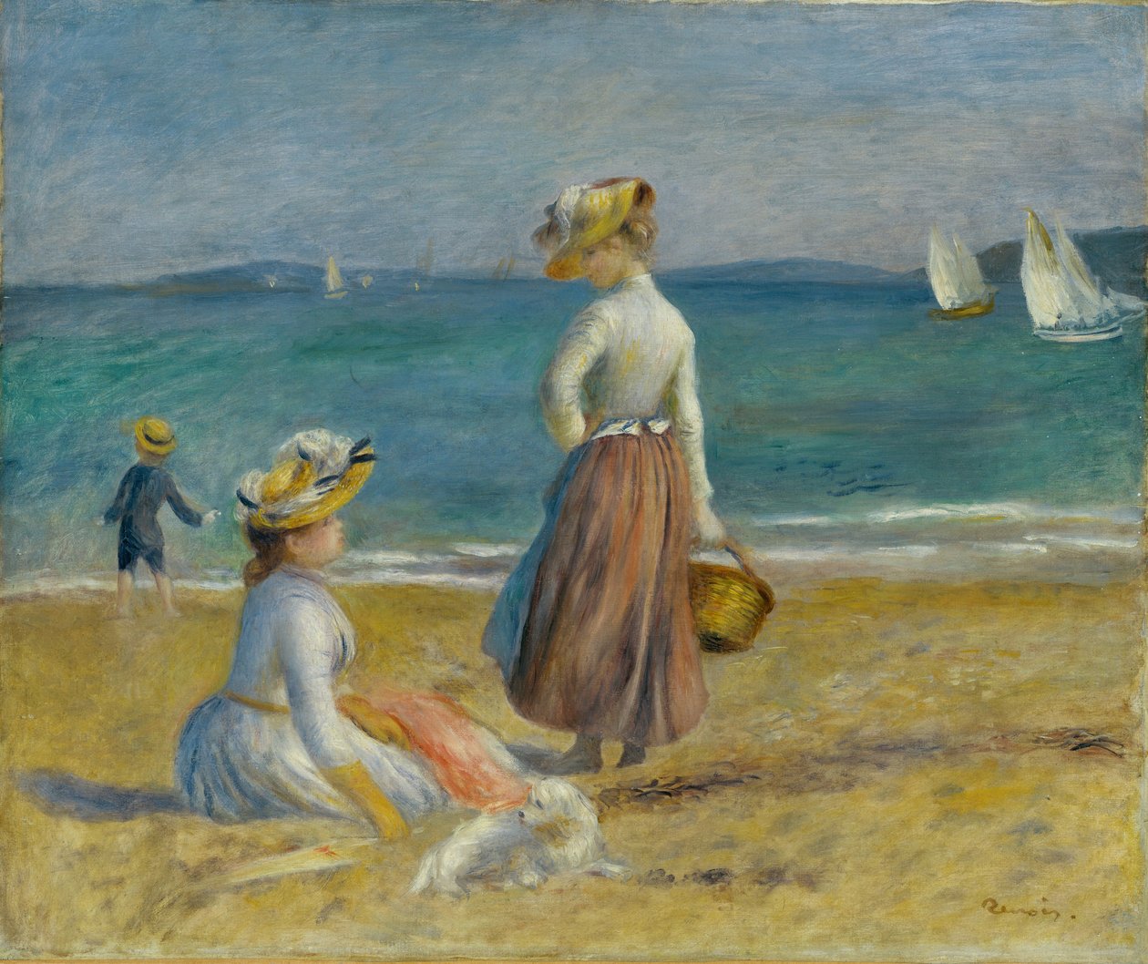 Figure sulla spiaggia da Pierre Auguste Renoir
