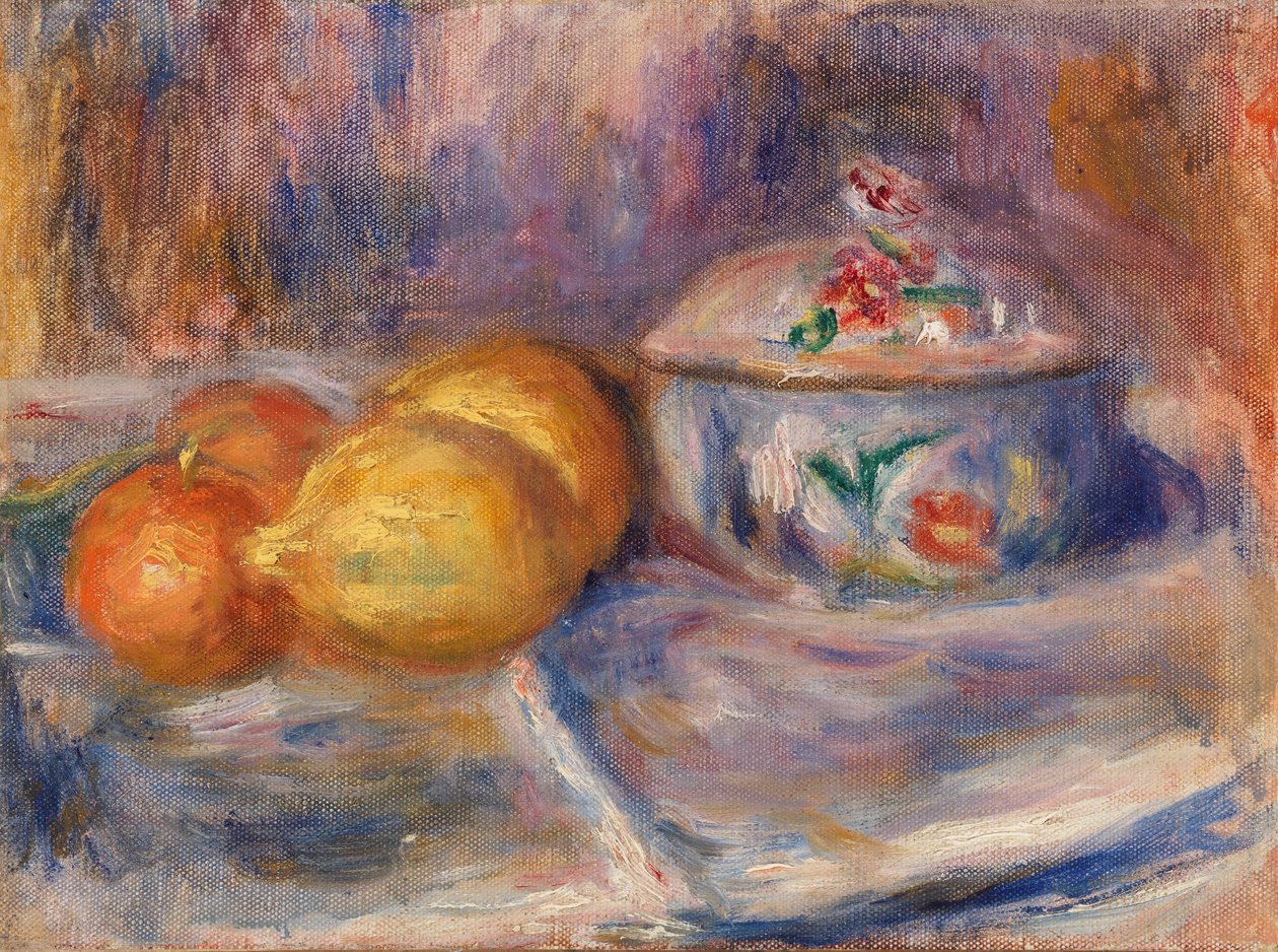 Frutta e bonbonnière da Pierre Auguste Renoir