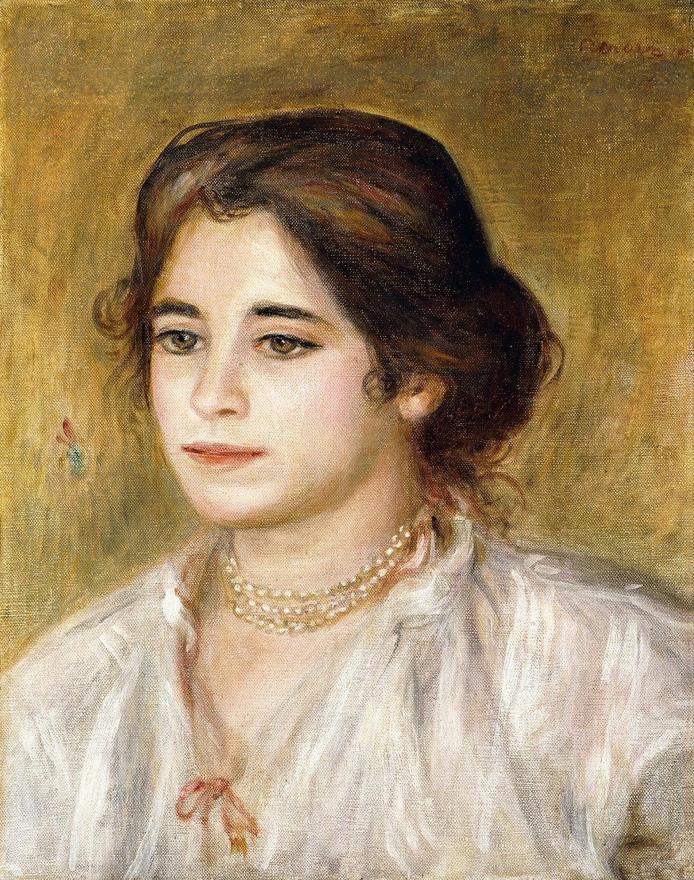 Gabrielle con collana da Pierre Auguste Renoir