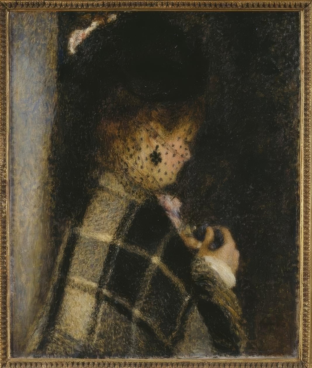 Giovane donna con velo da Pierre Auguste Renoir