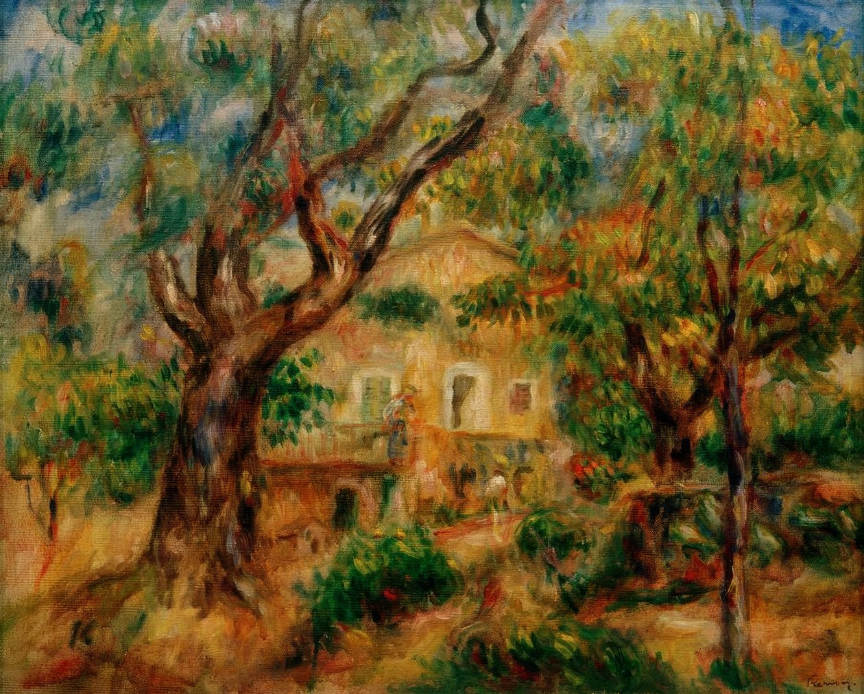 La fattoria di Collettes da Pierre Auguste Renoir