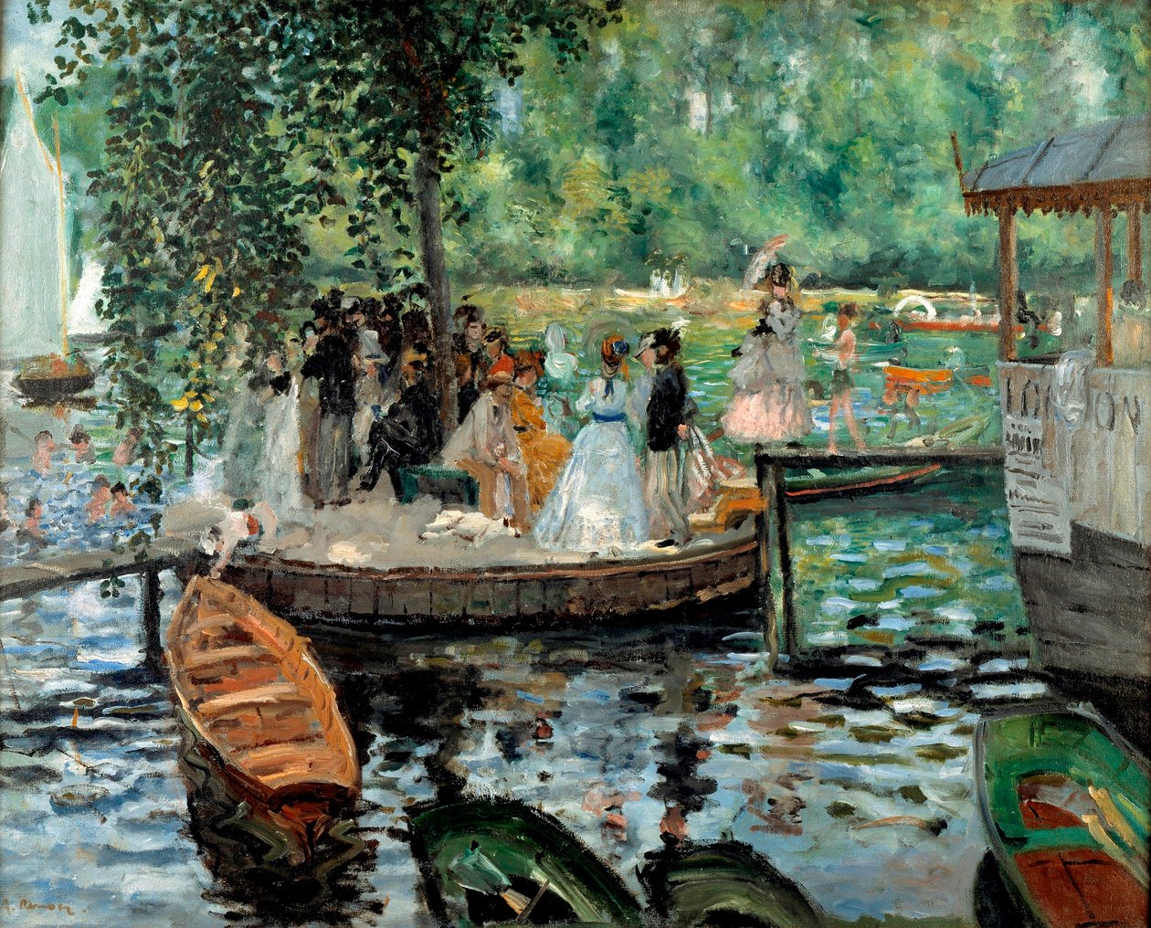 La Grenouillère da Pierre Auguste Renoir