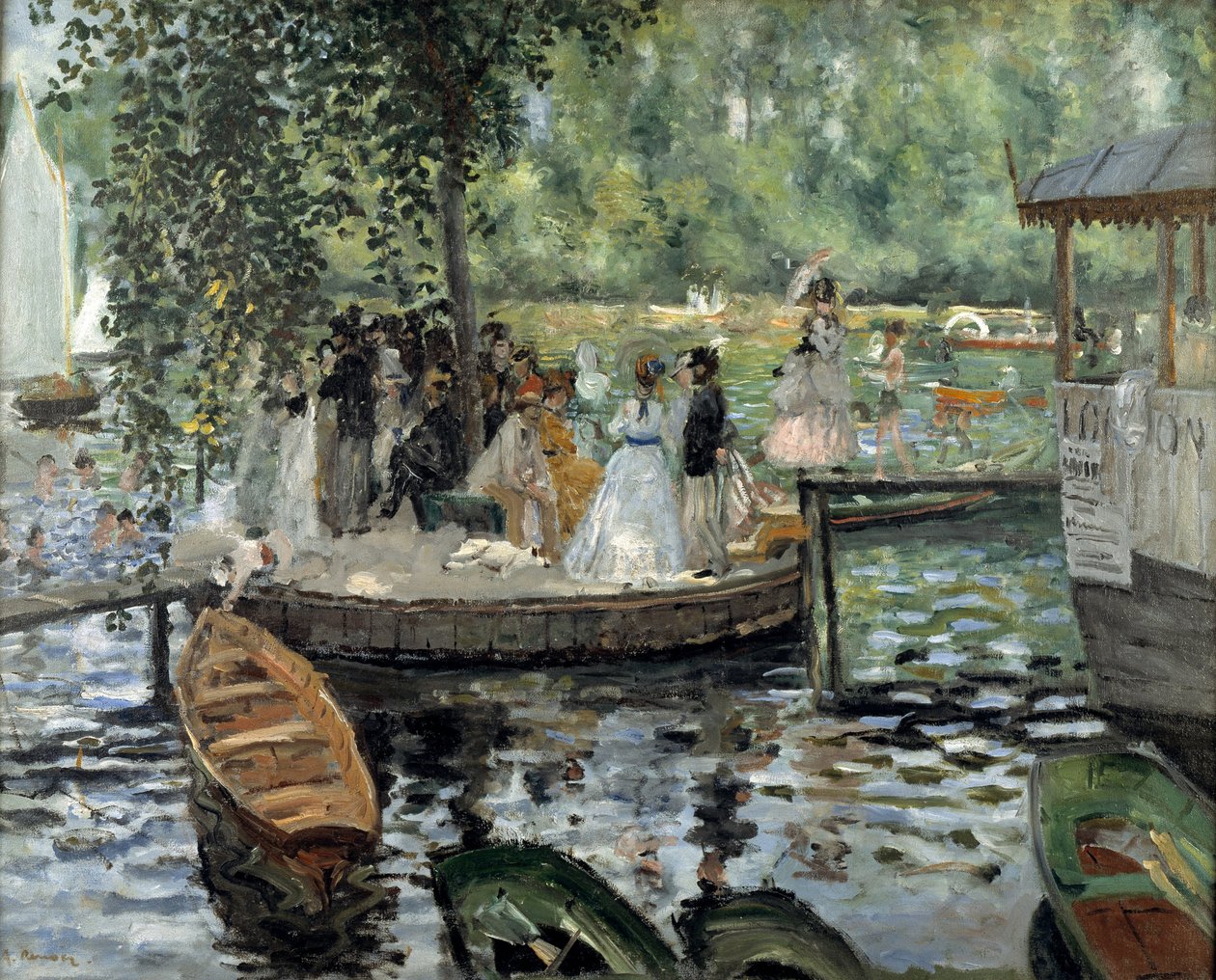 La Grenouillère, 1869 da Pierre Auguste Renoir