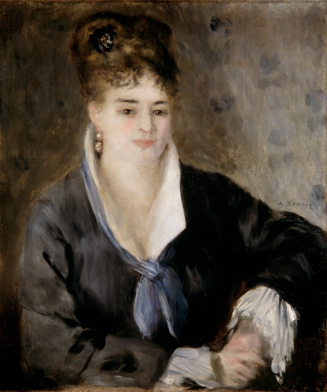 Signora in nero, 1876 da Pierre Auguste Renoir