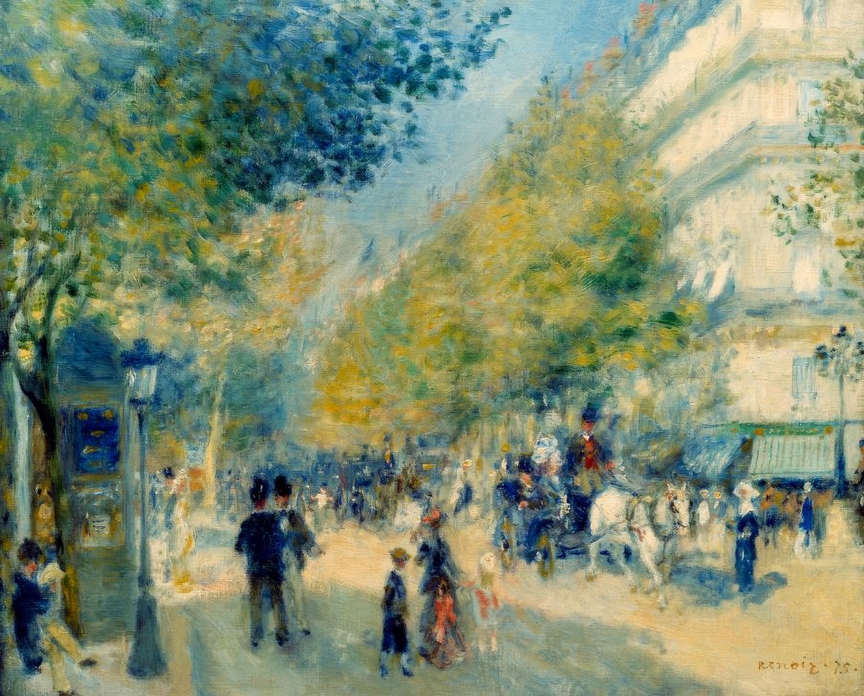 I grandi Boulevards da Pierre Auguste Renoir