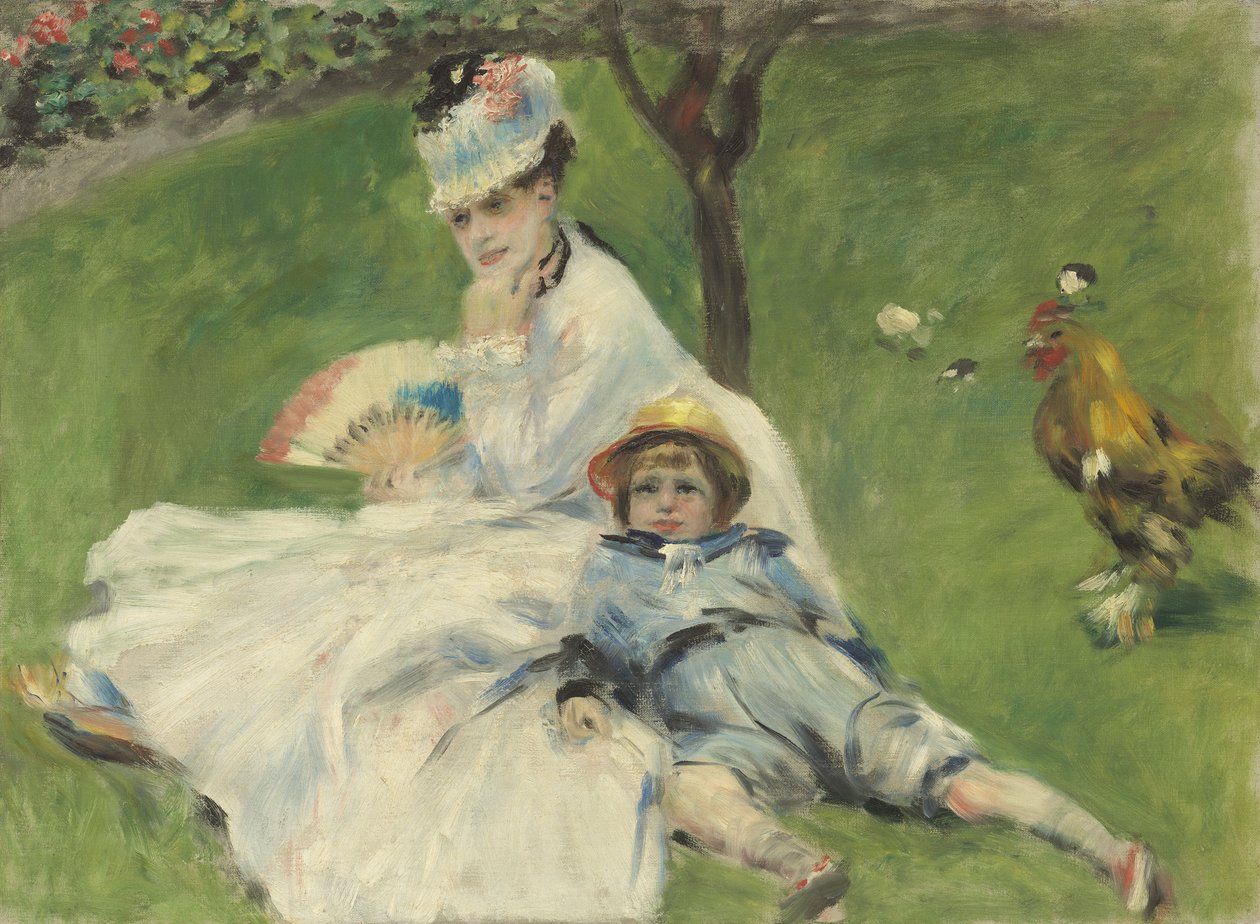 Madame Monet e Suo Figlio, 1874 da Pierre Auguste Renoir