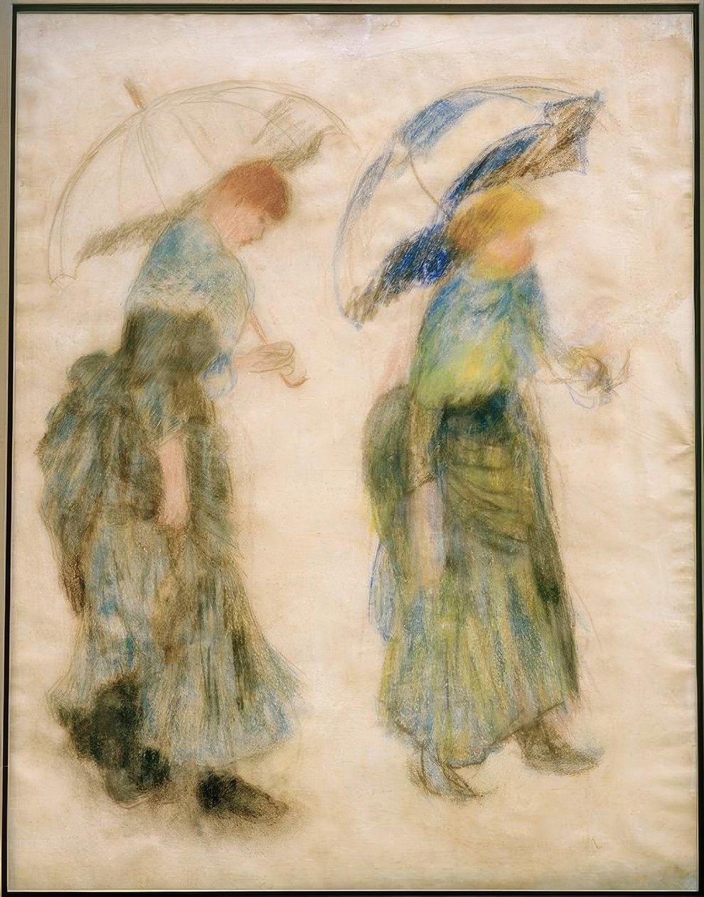 Ragazza con ombrello da Pierre Auguste Renoir