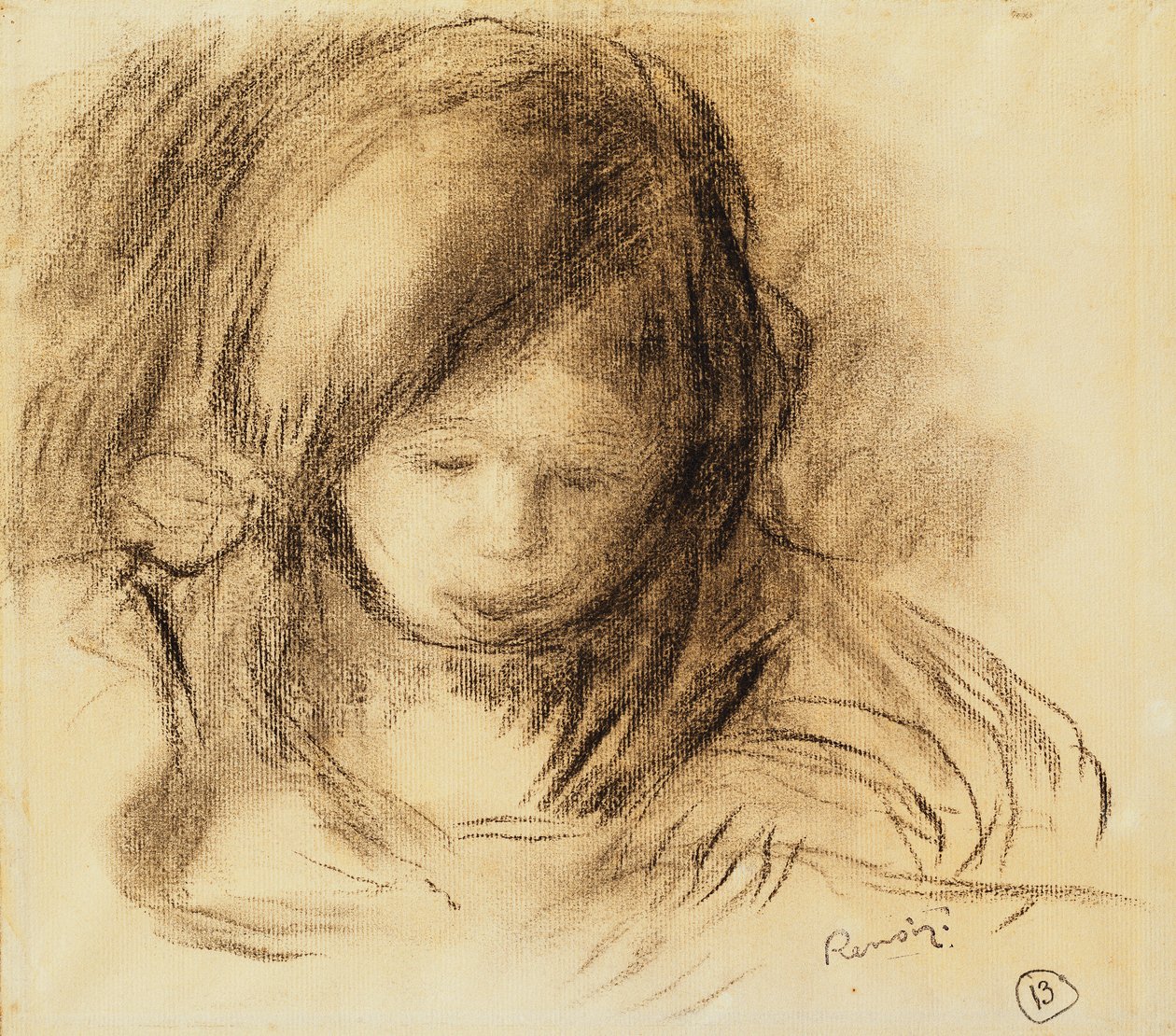 Mini scrittore; Coco Ecrivant da Pierre Auguste Renoir