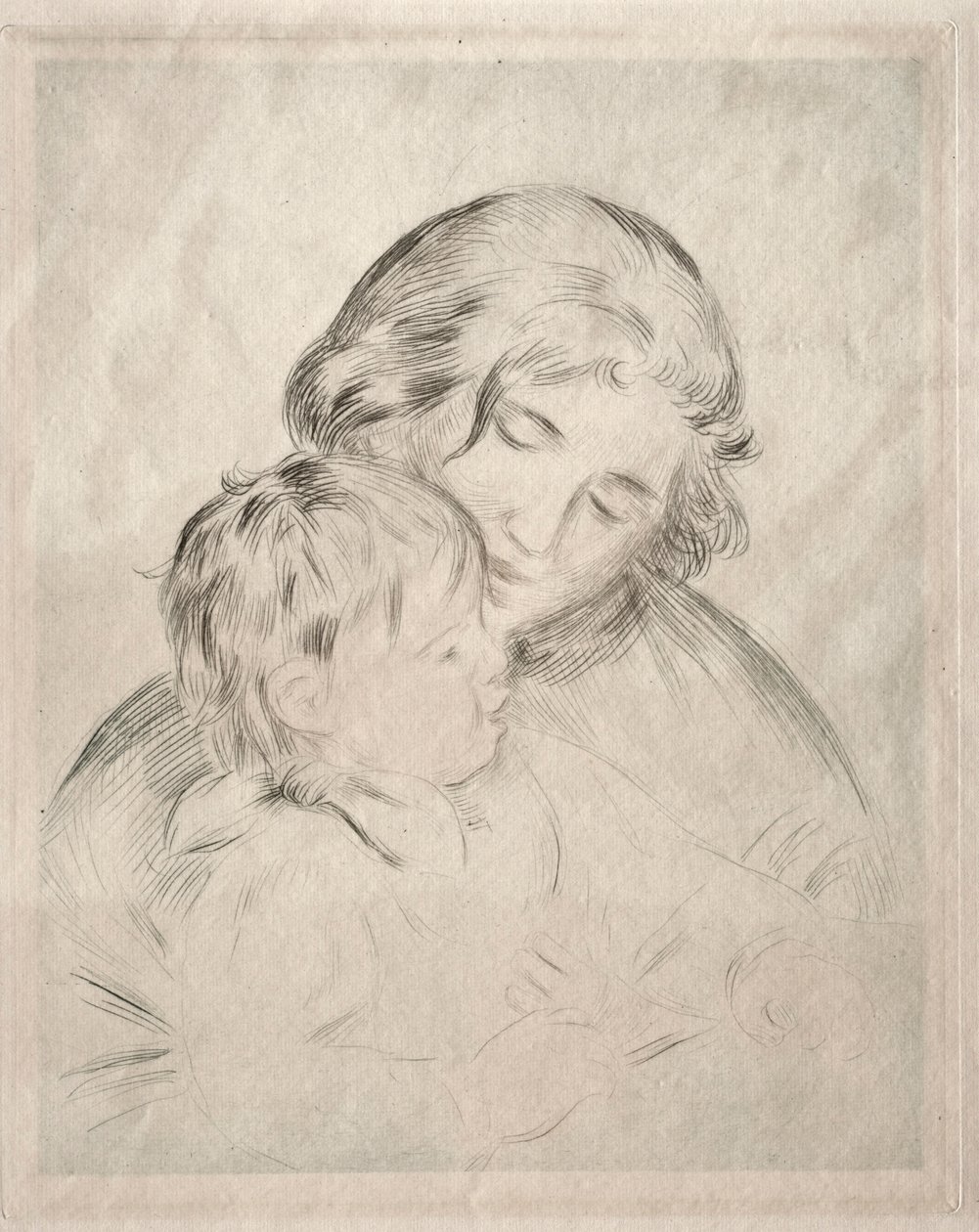 Madre e figlio, 1896 da Pierre Auguste Renoir