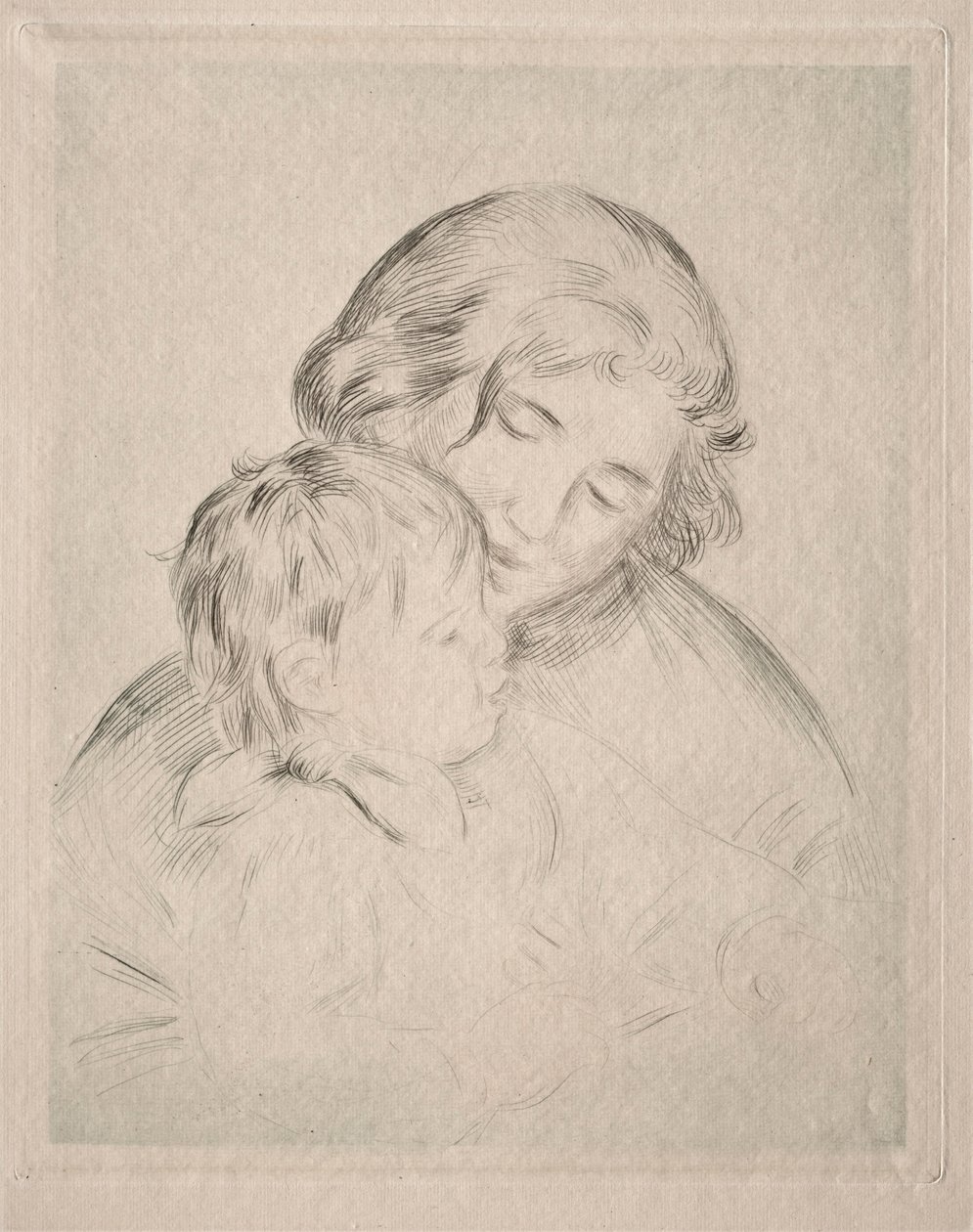 Madre e bambino da Pierre Auguste Renoir