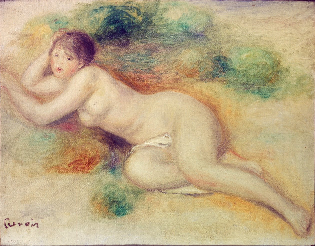 Figura nuda di una ragazza, 1880-1889 da Pierre Auguste Renoir