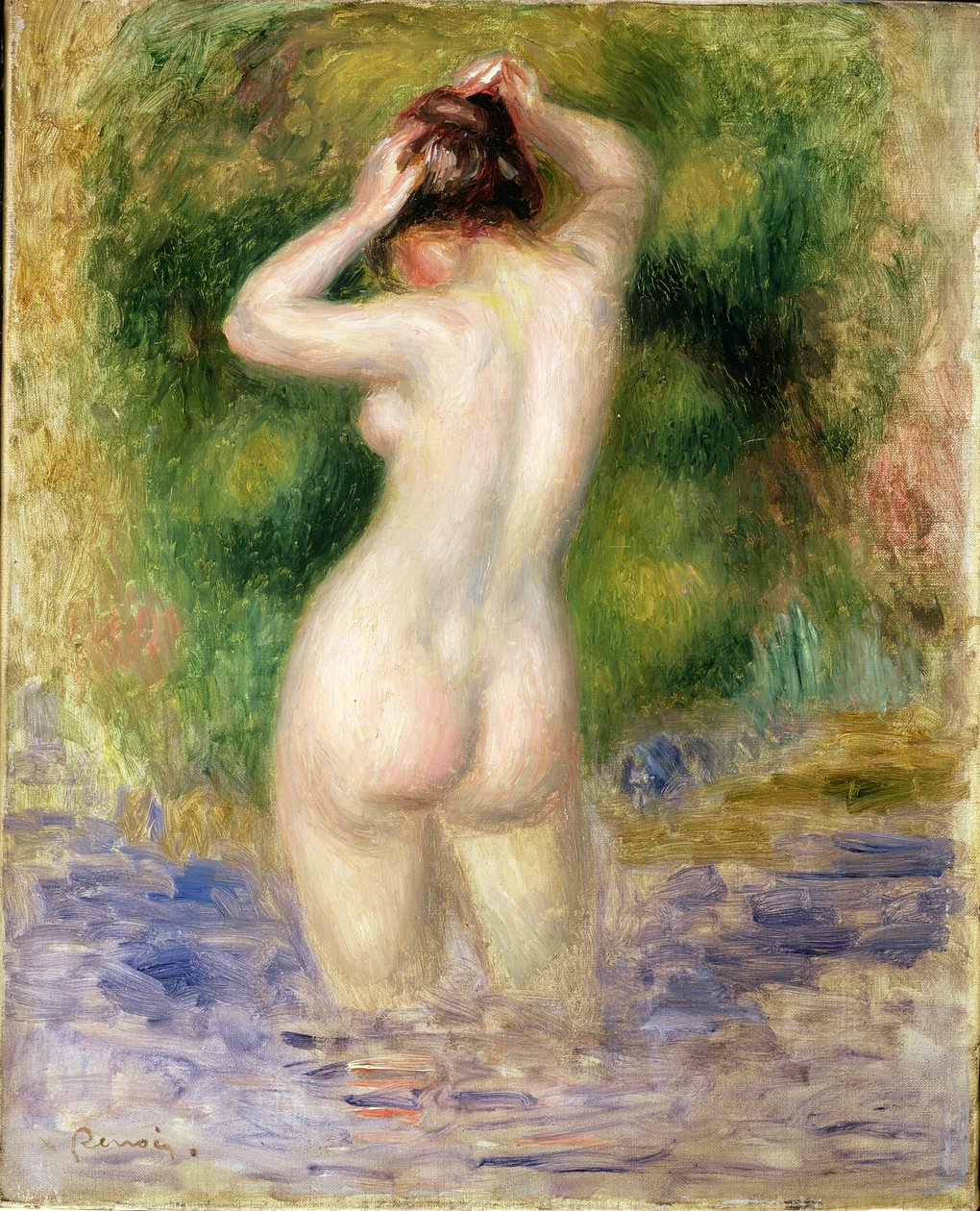 Nudo che guada, c.1880 da Pierre Auguste Renoir