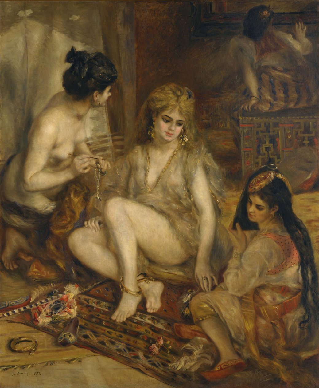 Parigine in costume algerino Harem da Pierre Auguste Renoir