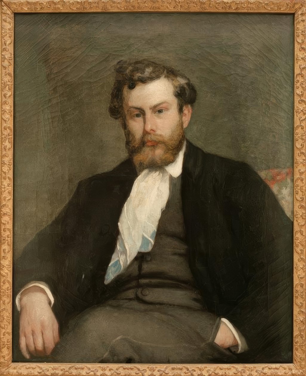 Ritratto del pittore Alfred Sisley da Pierre Auguste Renoir