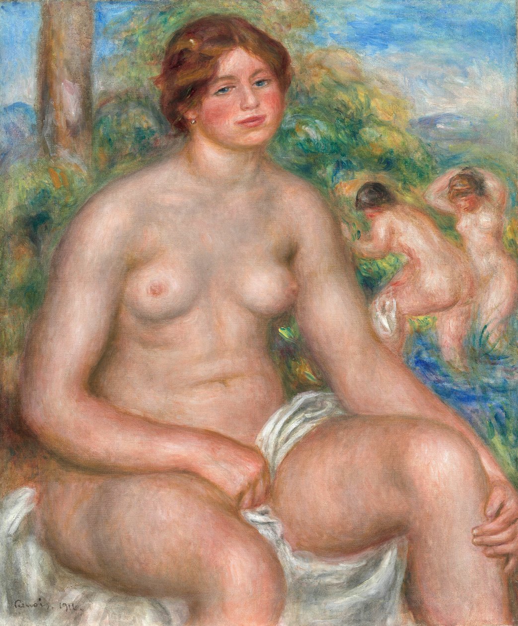 Bagnante seduto da Pierre Auguste Renoir