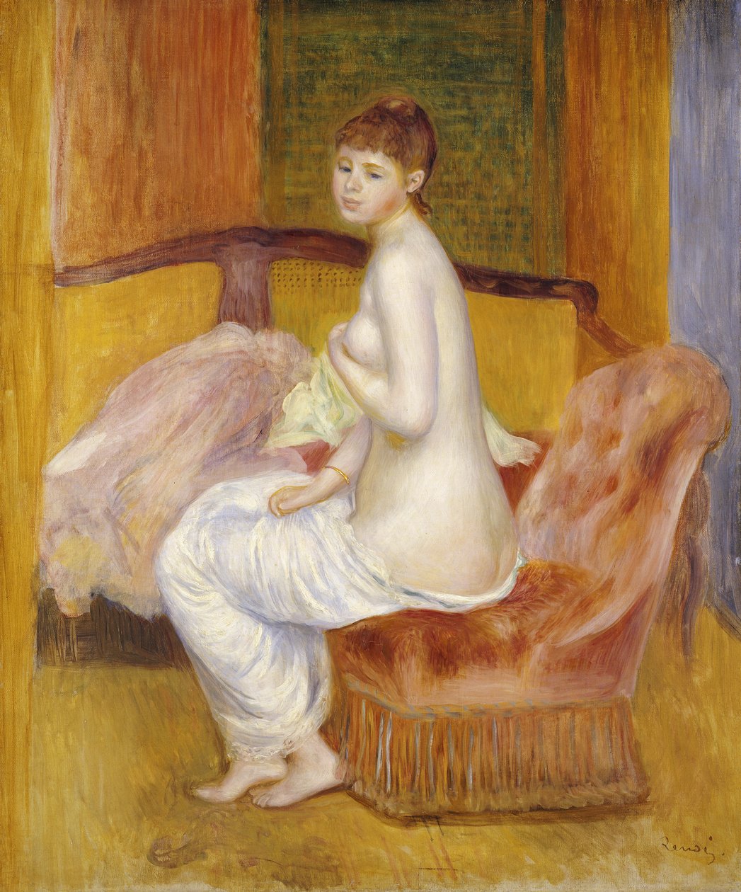Nudo seduto, riposo, 1885 da Pierre Auguste Renoir