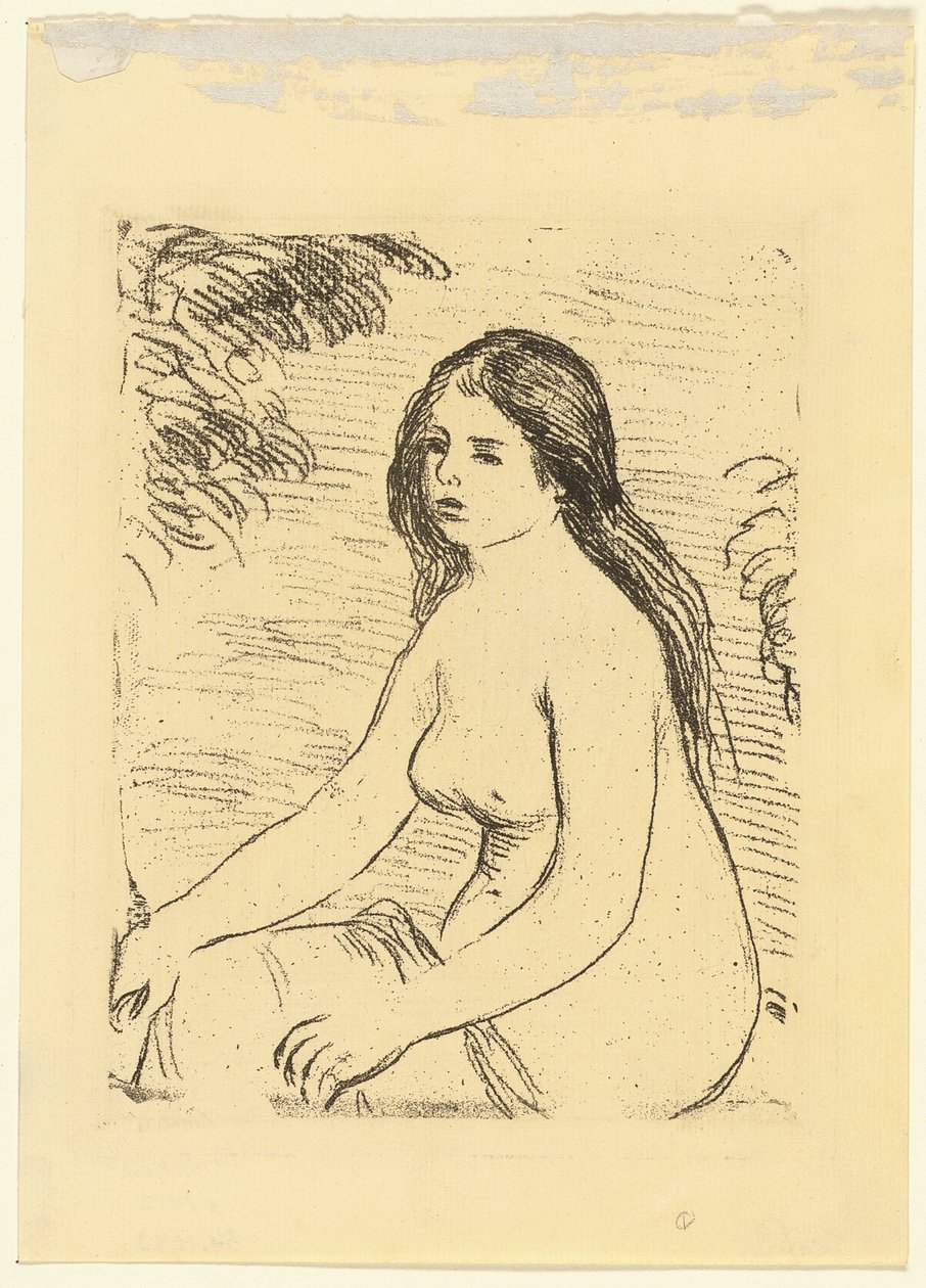 Donna nuda seduta da Pierre Auguste Renoir
