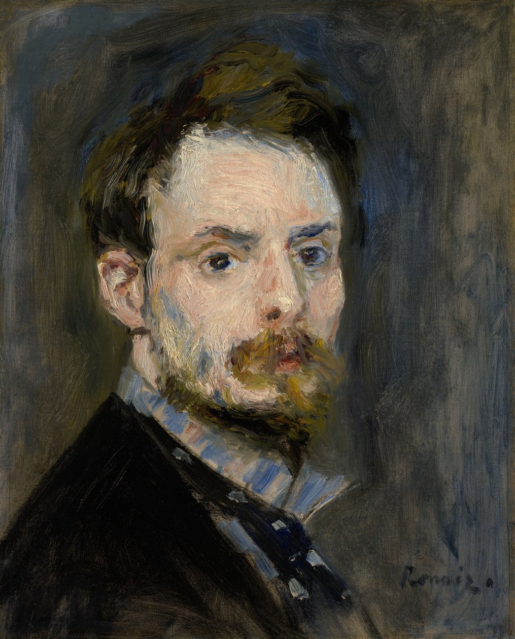 Autoritratto, c.1875 da Pierre Auguste Renoir
