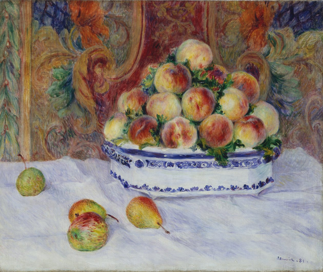 Natura morta con pesche da Pierre Auguste Renoir